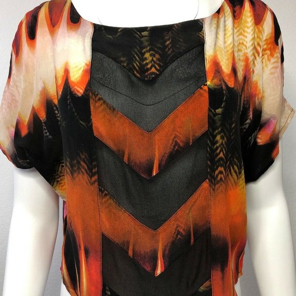 Line & Dot X Revolve Women's Silk Cutout Blouse - Picture 1 of 11